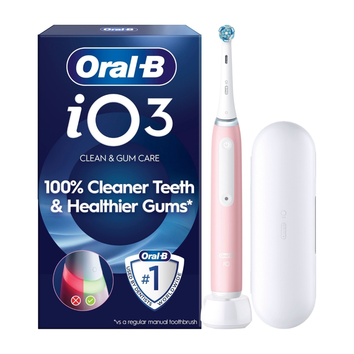 Oral-B iO3S elektrisk tandbørste, lyserød billede 1