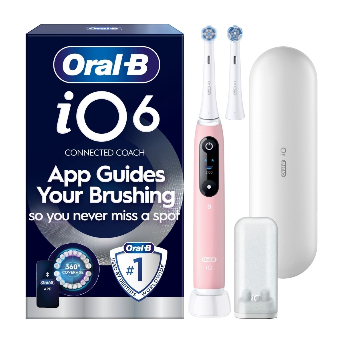 Oral-B iO6 elektrisk tandbørste, Pink Sand