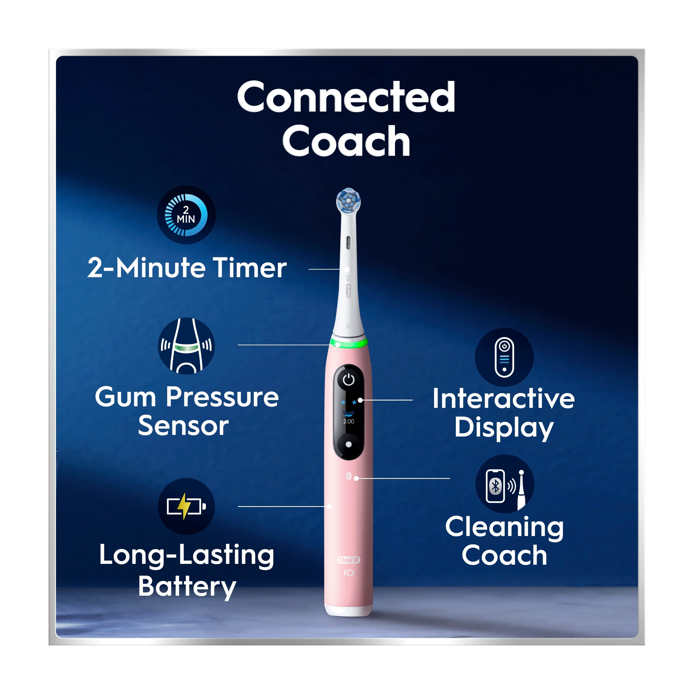 Oral-B iO6 elektrisk tandbørste, Pink Sand billede 4