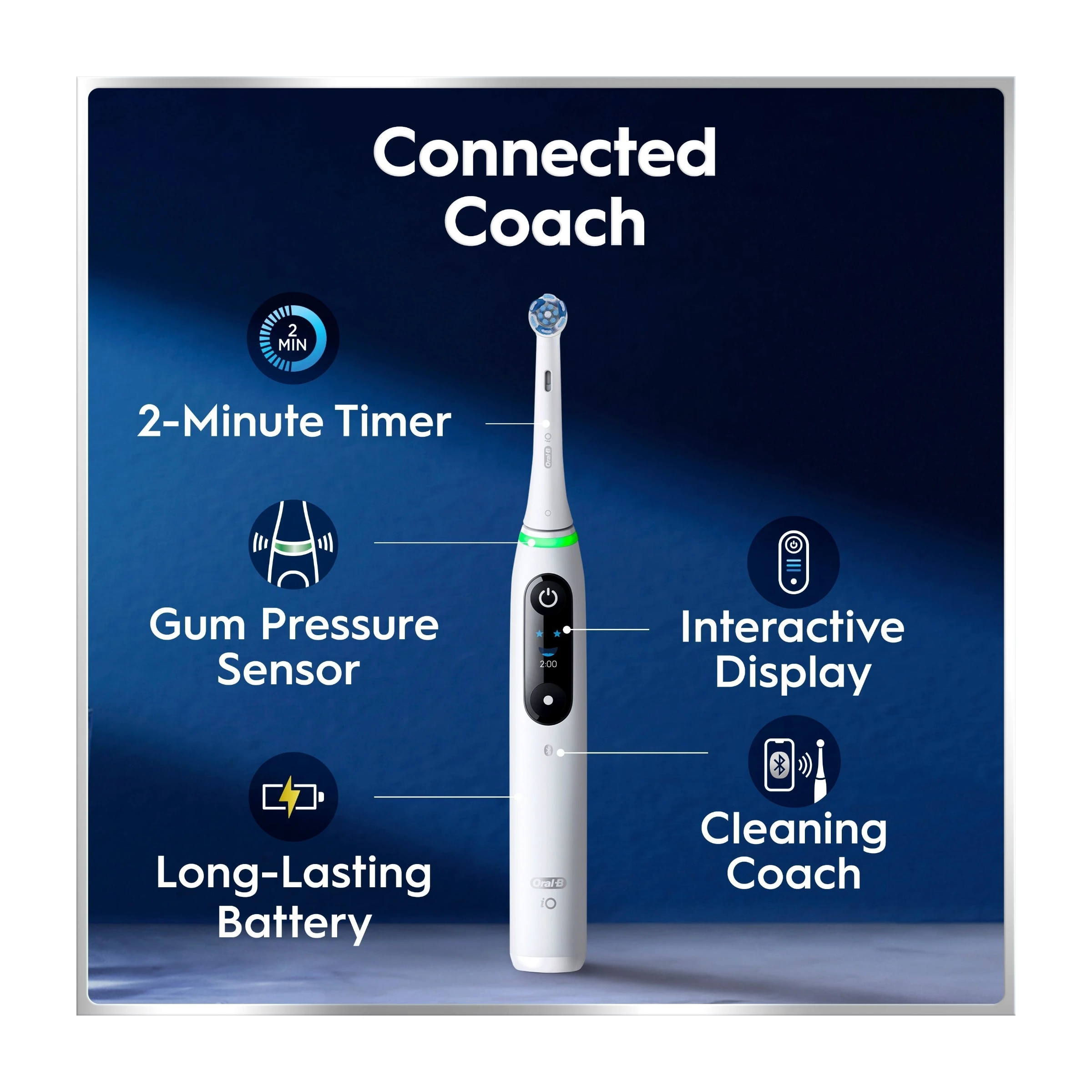 Oral-B iO6 elektrisk tandbørste, hvid billede 4