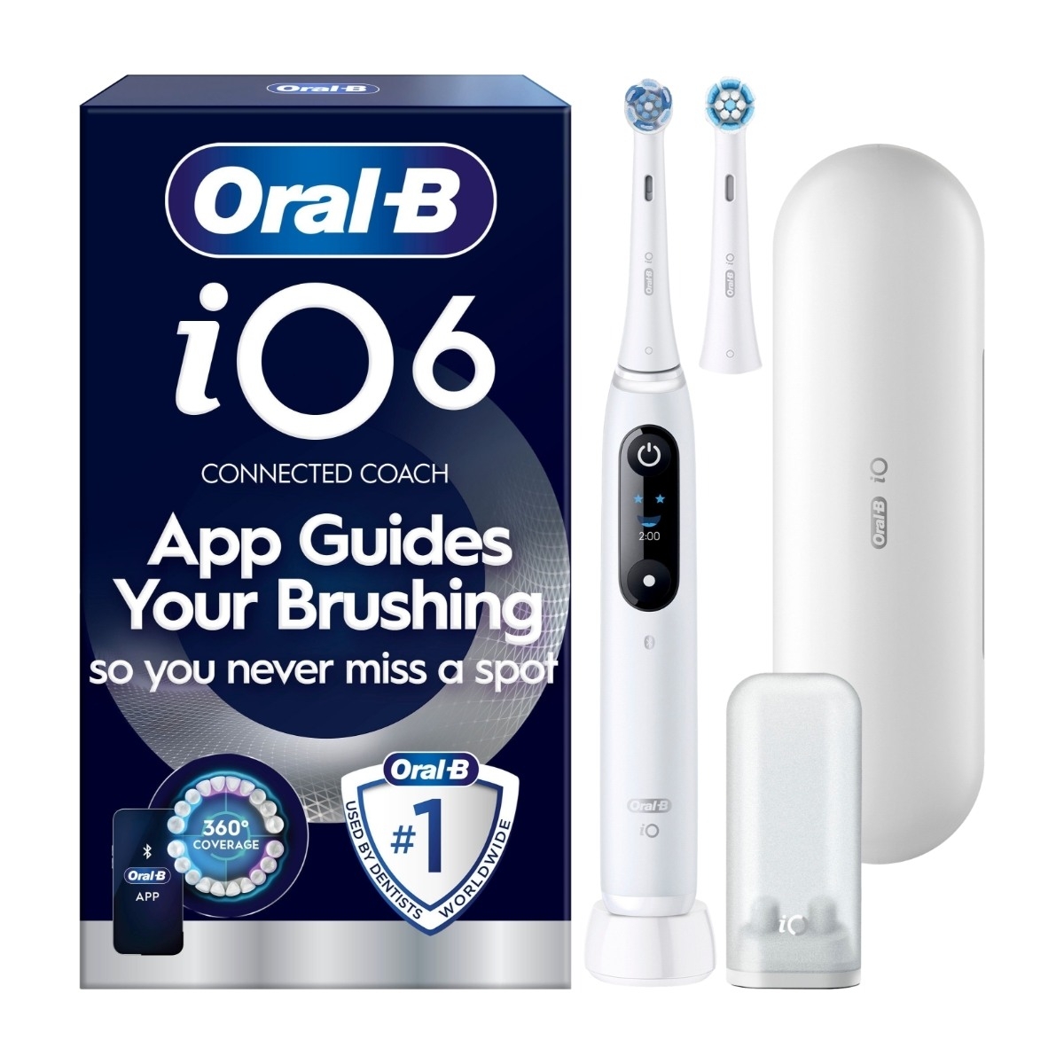 Oral-B iO6 elektrisk tandbørste, hvid