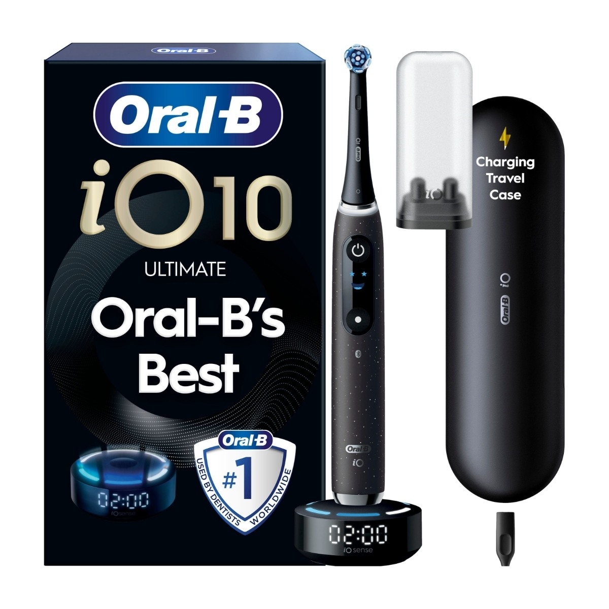Oral-B iO10 Ultimate elektrisk tandbørste, Cosmic Black
