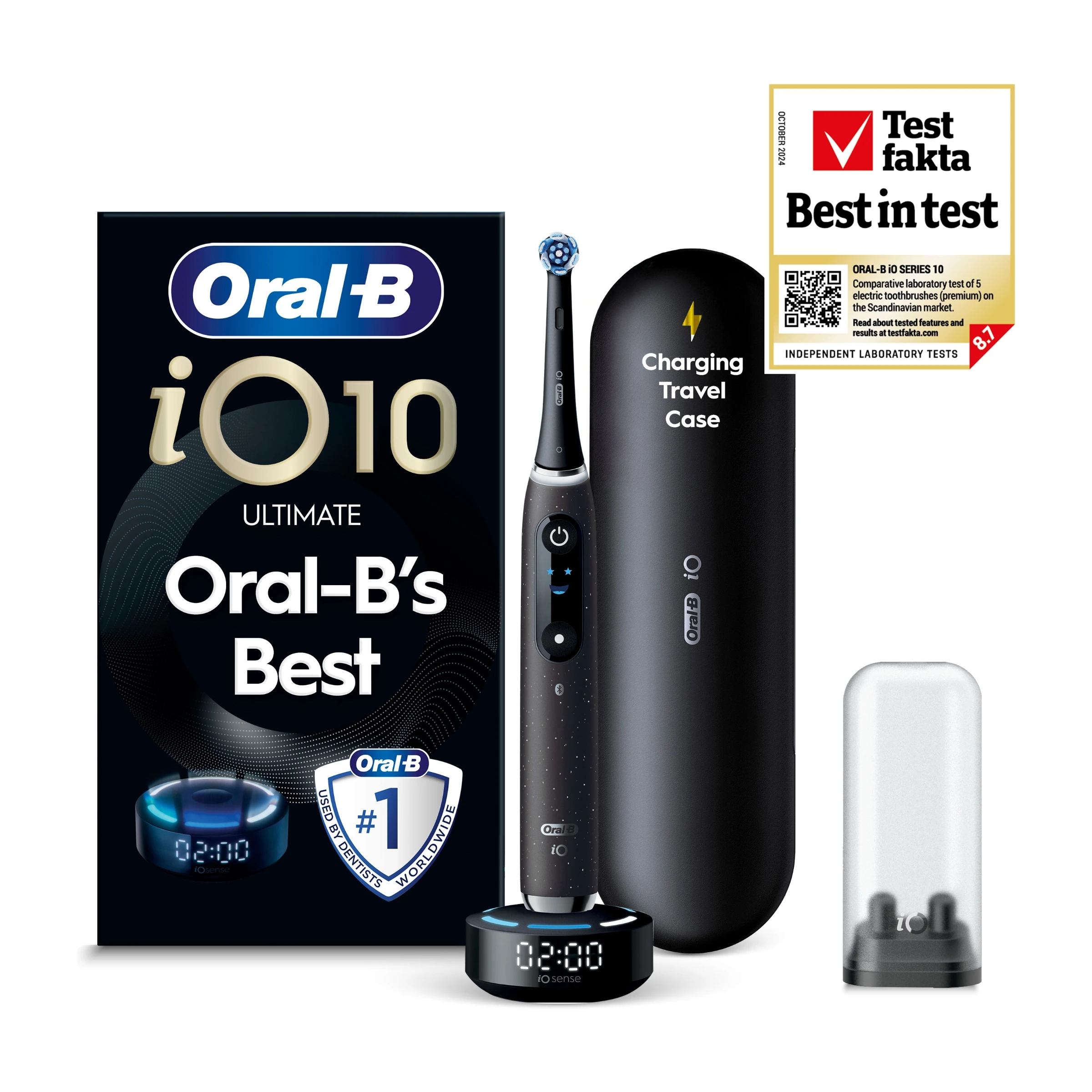 Oral-B iO10 Ultimate elektrisk tandbørste, Cosmic Black billede 2