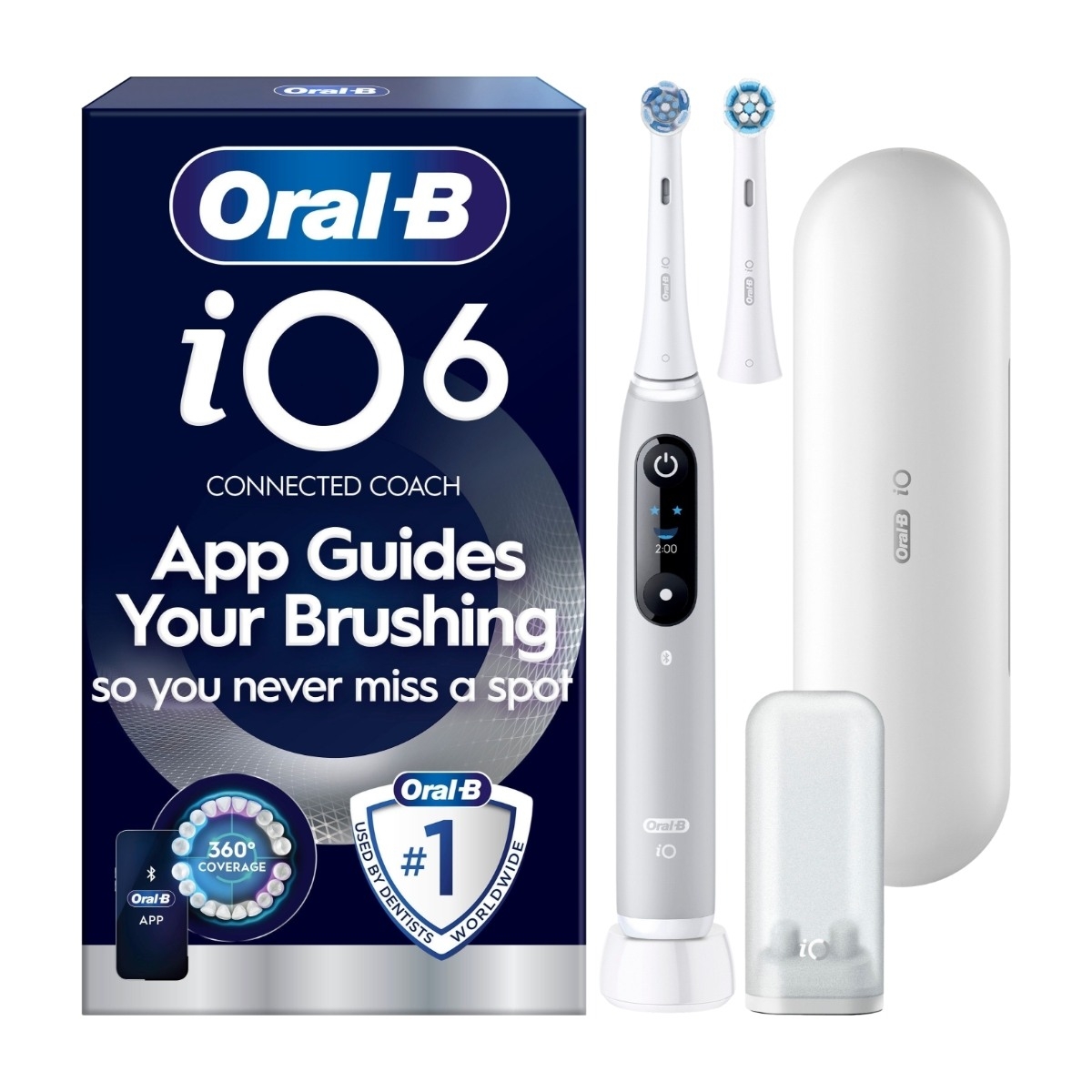 Oral-B iO6 elektrisk tandbørste, Grey Opal
