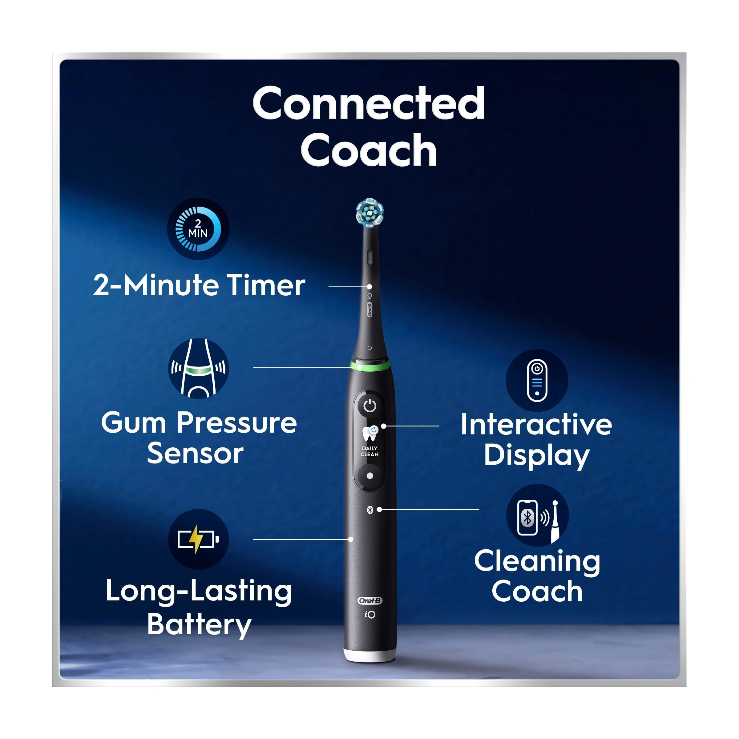 Oral-B iO6 elektrisk tandbørste, Black Lava billede 4