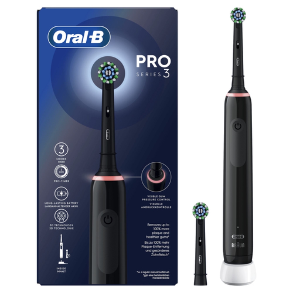 Oral-B Eltandbørste Pro 3 3000 - Sort billede 2