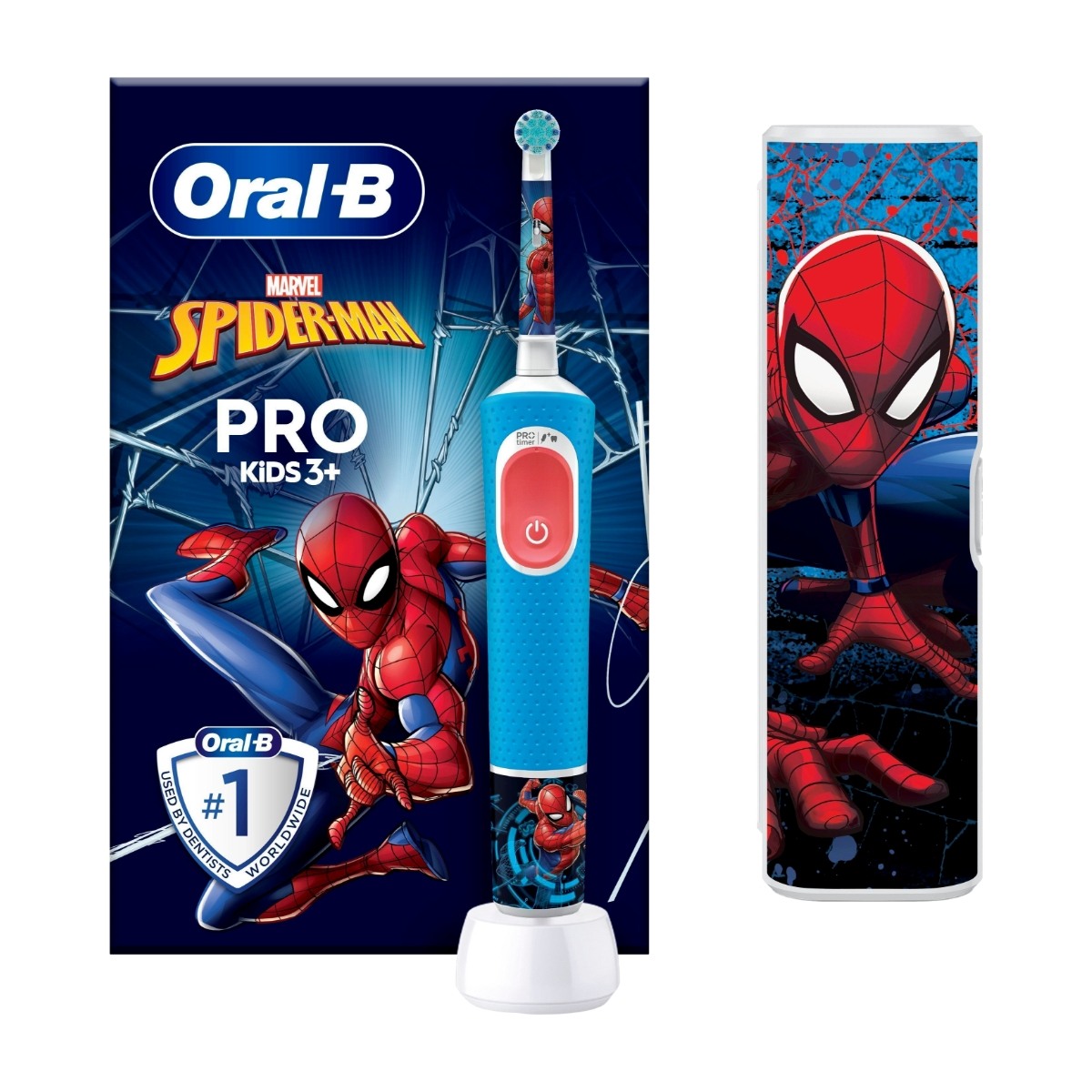 Oral-B Vitality Pro Kids elektrisk tandbørste, Spiderman