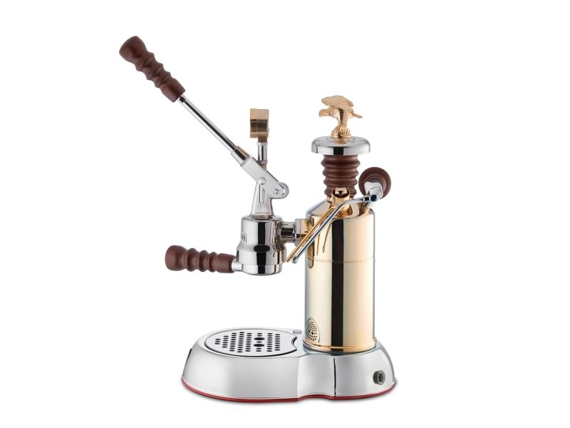 la Pavoni espressomaskine med håndtag LPLESC01EU (guld), Espressomaskine, 1,6 L, 950 W, Krom, Guld