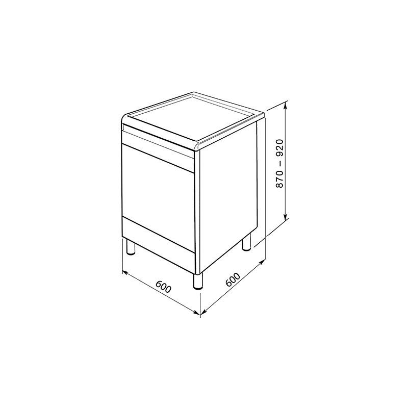 Smeg CO68GMA8 gaskomfur Coloniale billede 4