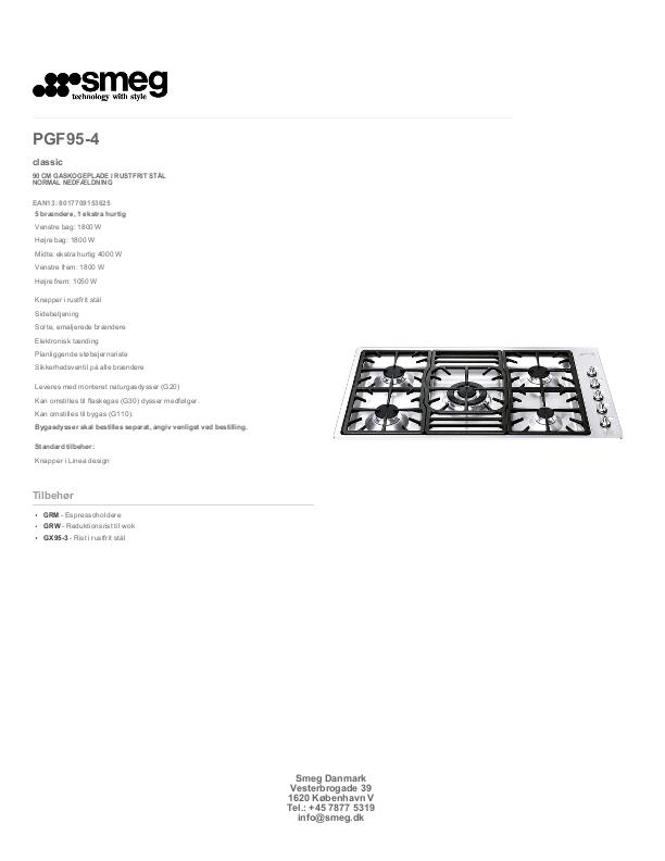 SMEG PGF95-4 billede 4
