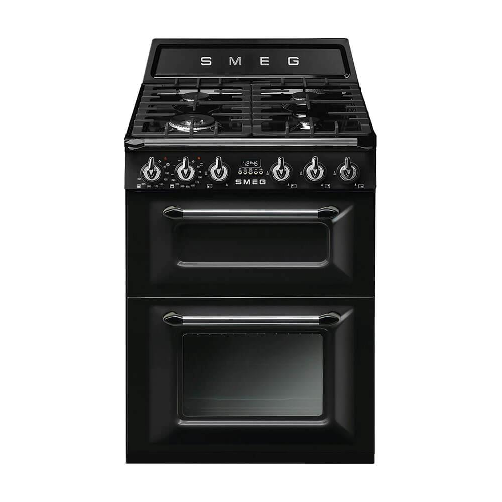 SMEG TR62BL Gaskomfur sort
