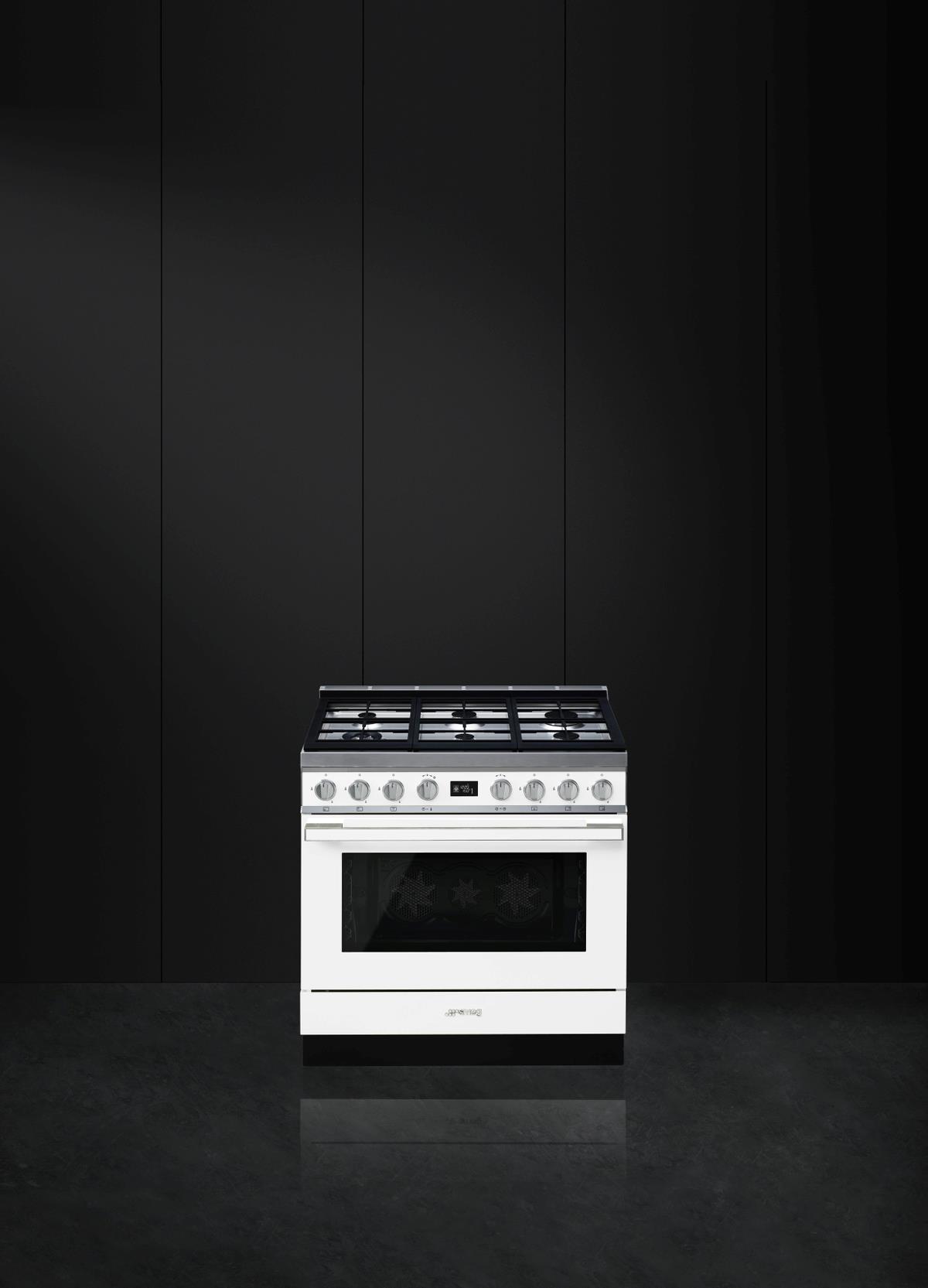 Smeg CPF9GMWH Gaskomfur Hvid billede 2