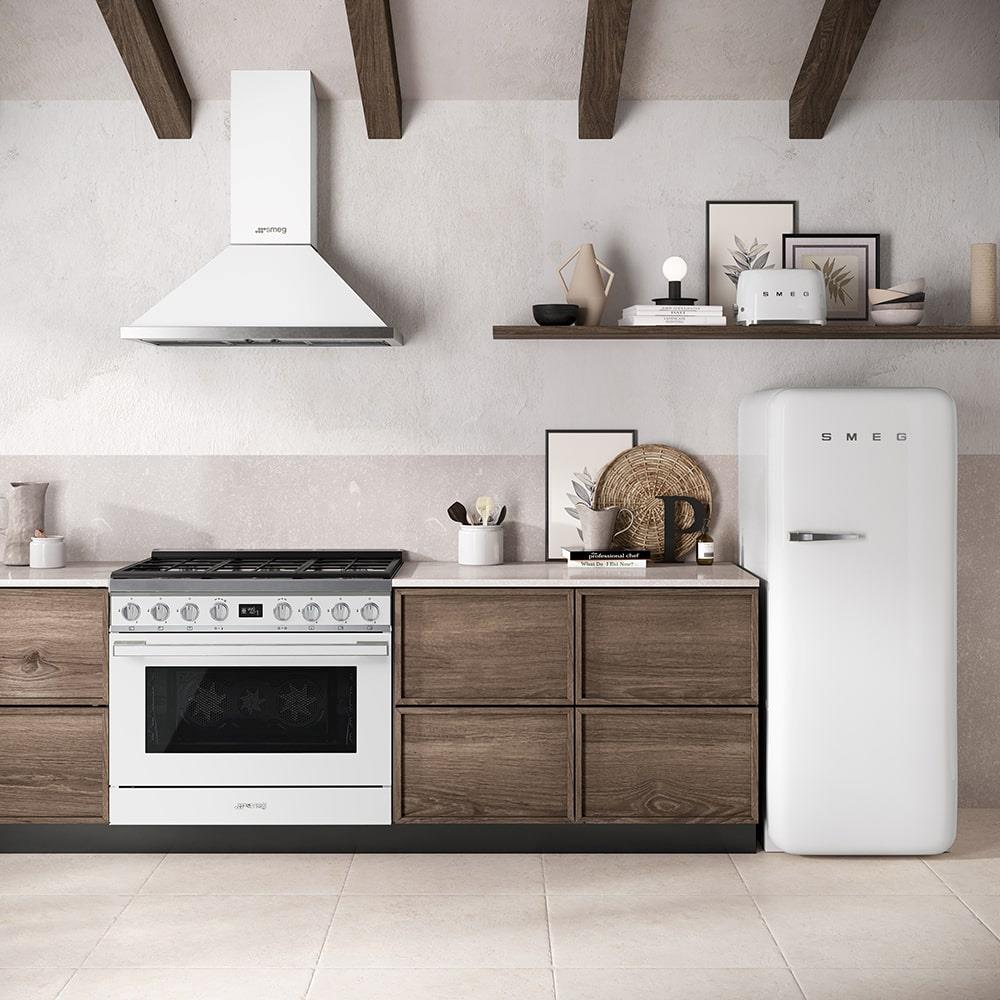 Smeg CPF9GMWH Gaskomfur Hvid billede 3