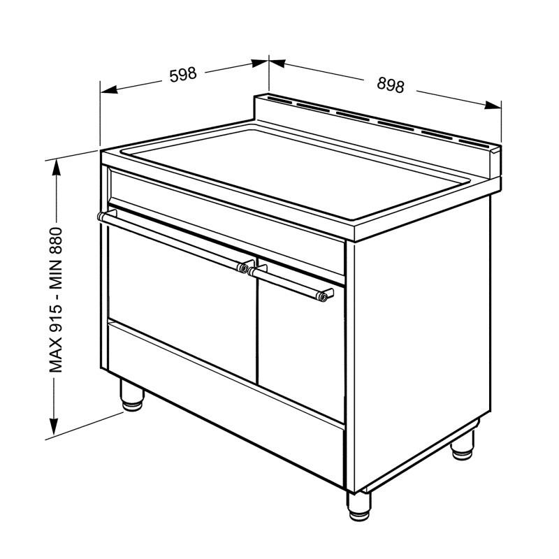 SMEG C92IPX9 stålfront billede 3
