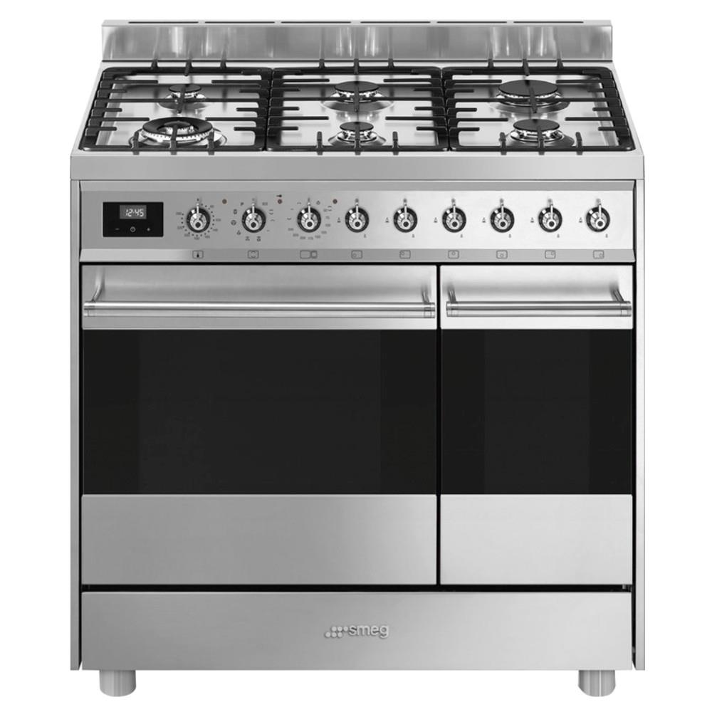 SMEG C92GPX9 Gaskomfur stål