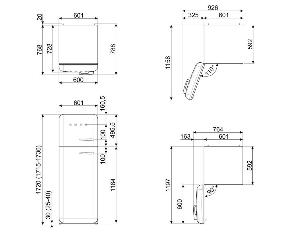 Smeg FAB30LBL5 Sort billede 7