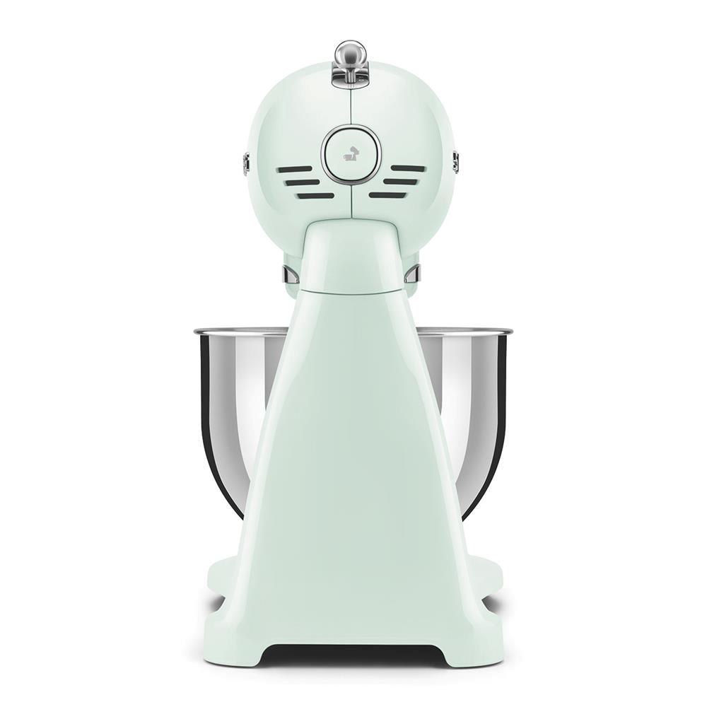 Smeg 50''s Style Køkkenmaskine SMF03PGEU Pastelgrøn, Bordmixer, Grøn, 1 m, 4,8 L, Løftestang, Direct drive