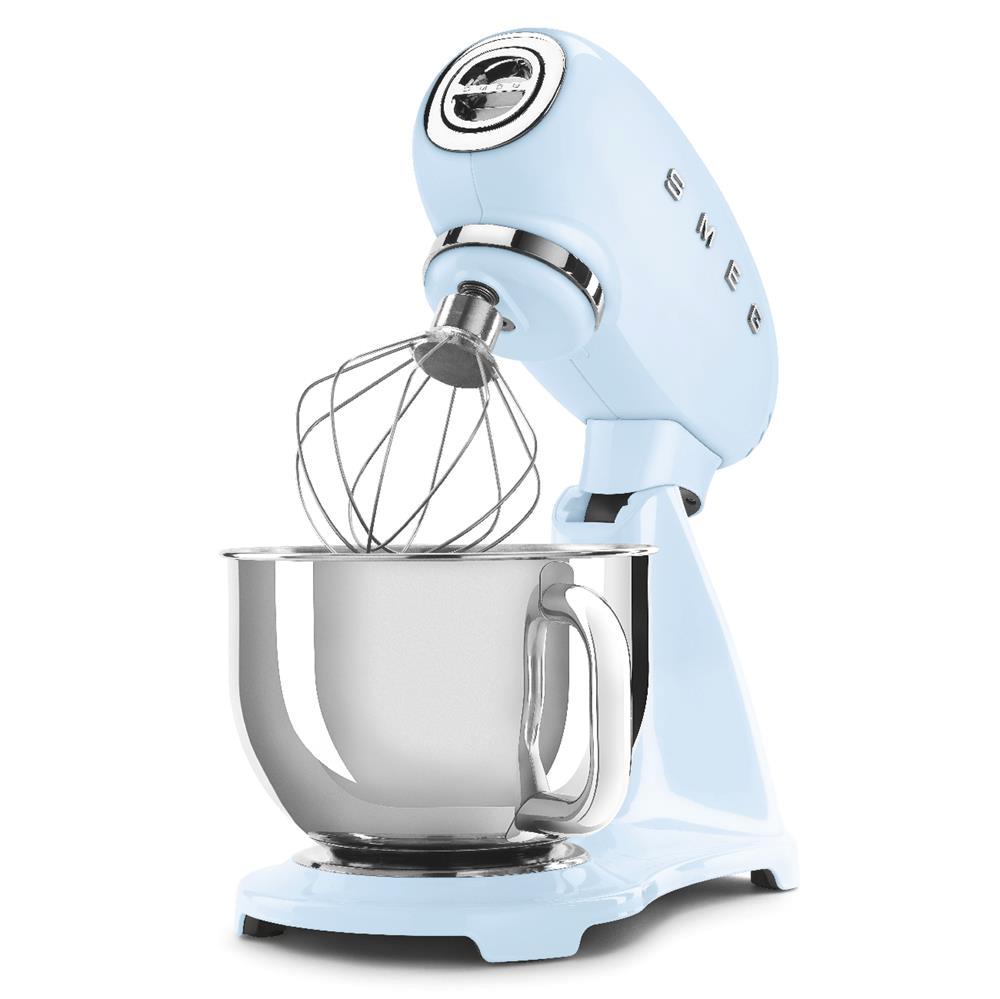 Smeg 50''s Style Køkkenmaskine SMF03PBEU Pastelblå, Bordmixer, Blå, Slå, Ælte, Omrøre, 1 m, 4,8 L, Løftestang billede 4