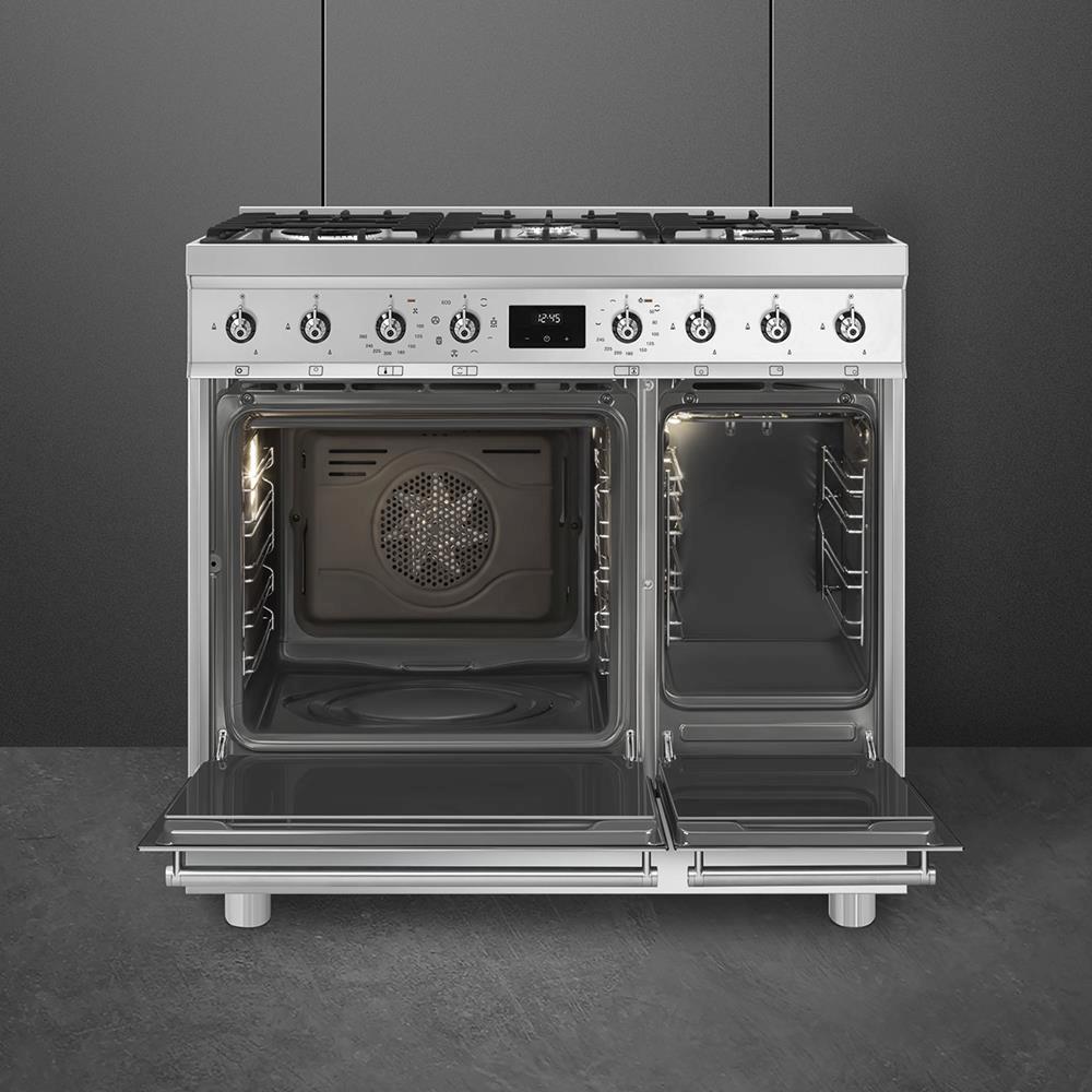 SMEG C92GMX2 Gaskomfur stål