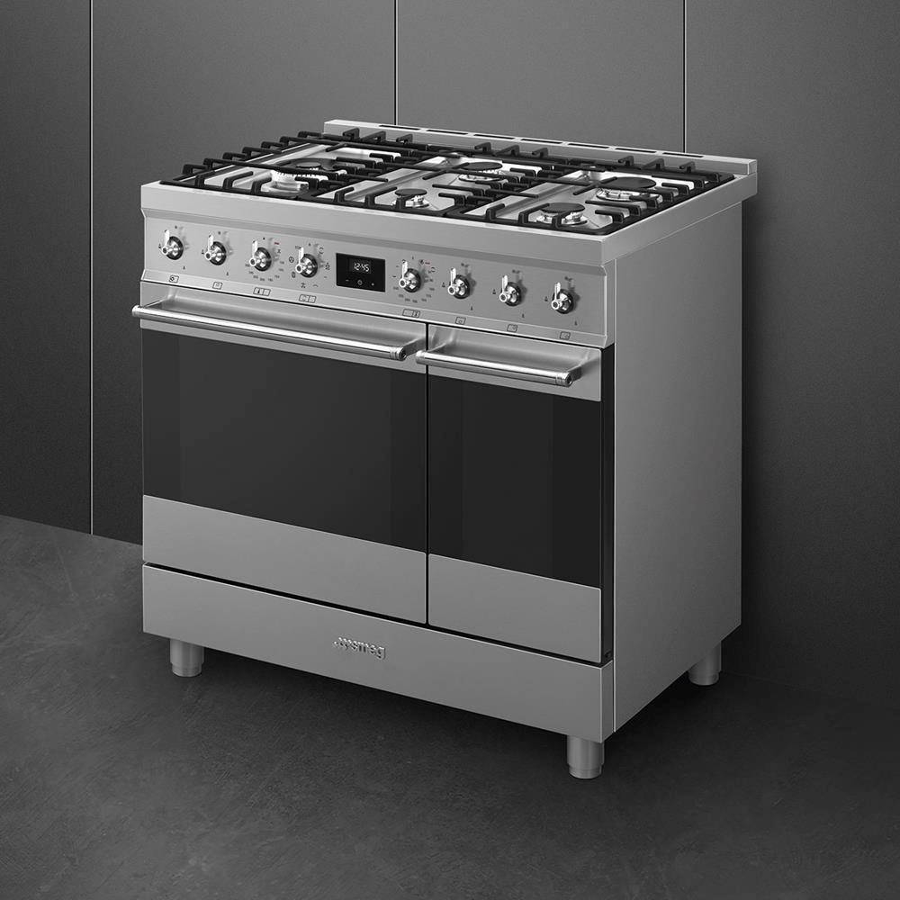 SMEG C92GMX2 Gaskomfur stål