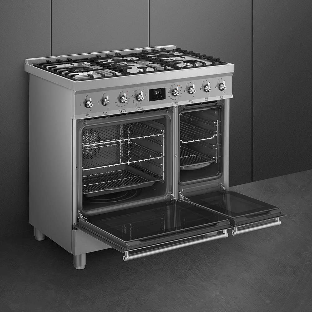 SMEG C92GMX2 Gaskomfur stål