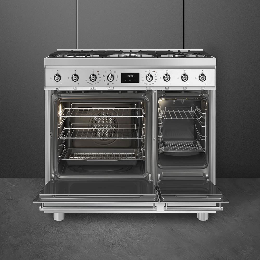 SMEG C92GMX2 Gaskomfur stål
