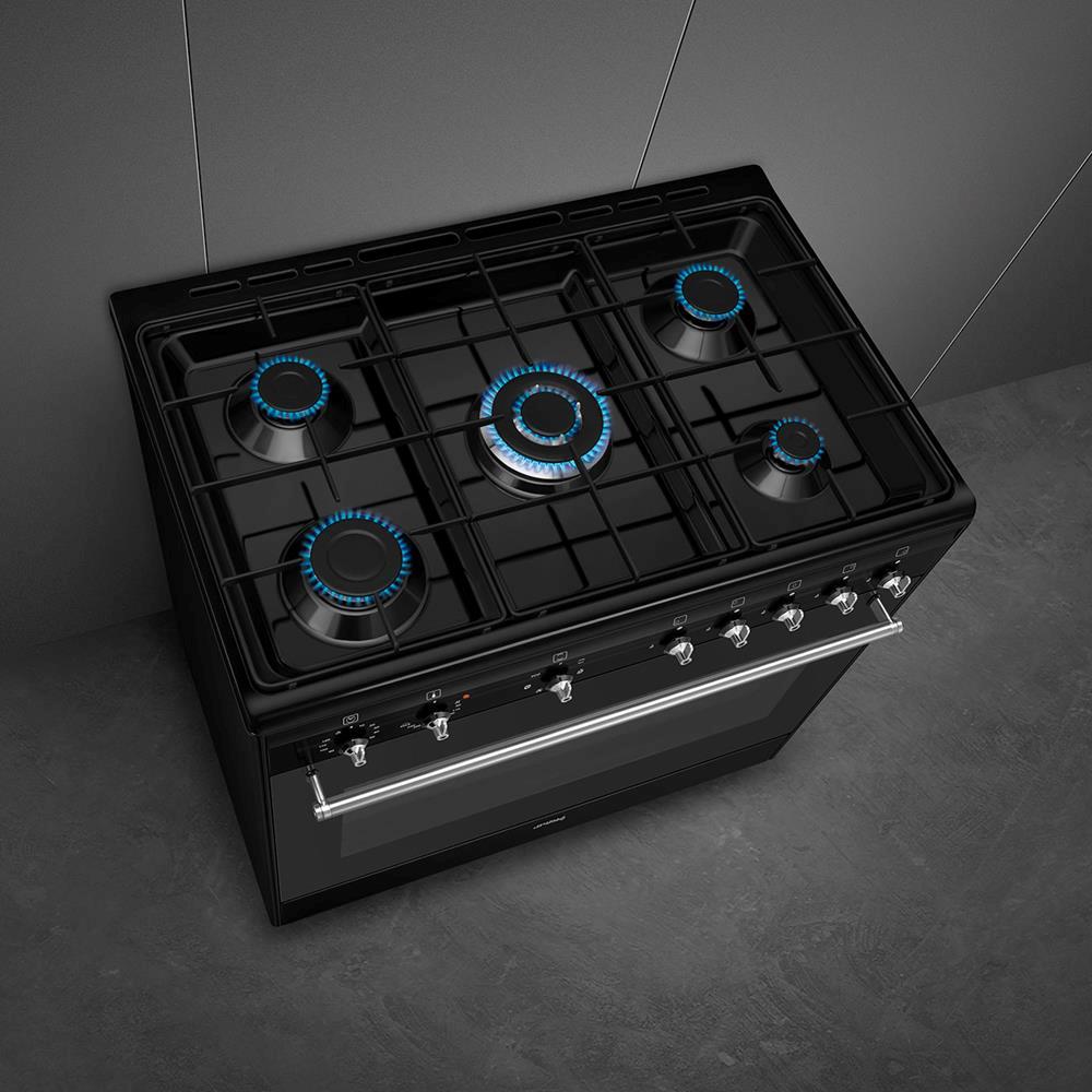 Smeg CX91GMBL gaskomfur billede 4