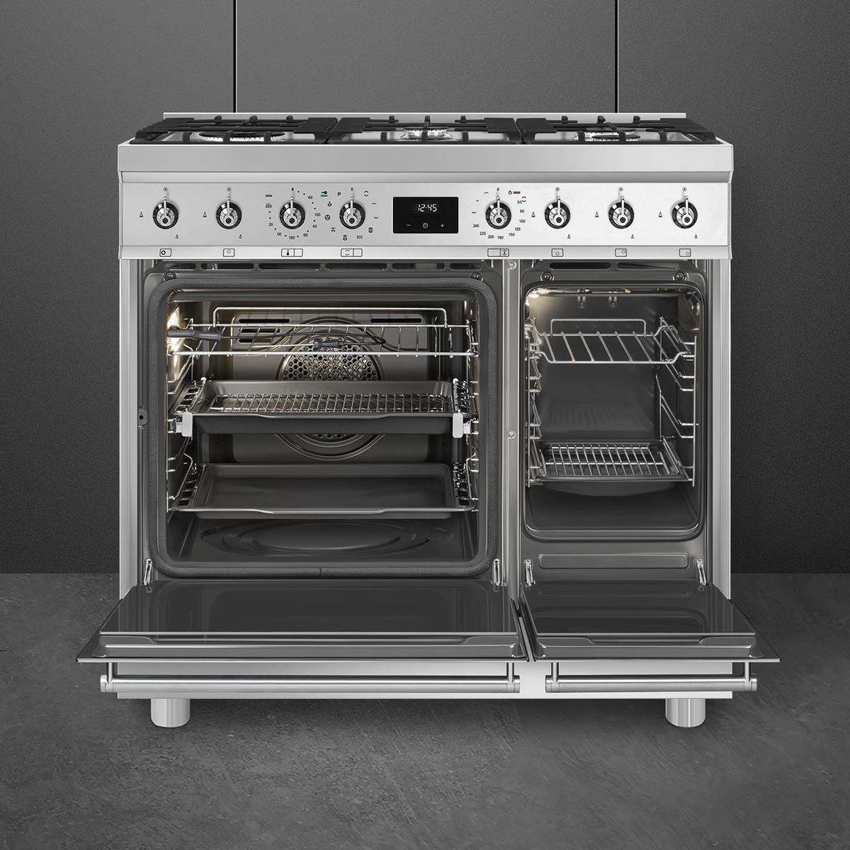SMEG C92GPX2 Gaskomfur stål billede 5