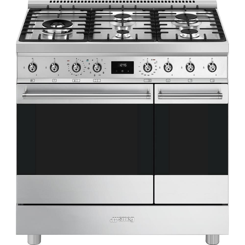SMEG C92GPX2 Gaskomfur stål