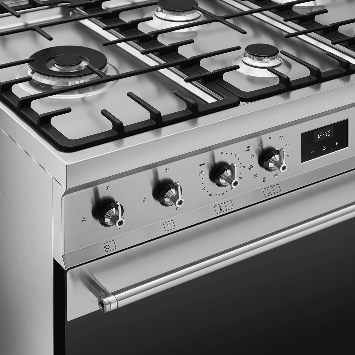 SMEG C92GPX2 Gaskomfur stål billede 2