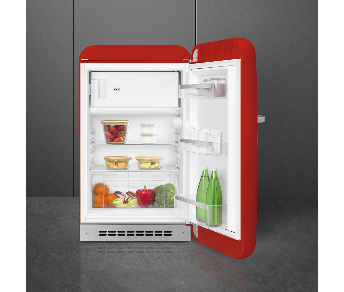 Smeg 50's Style køleskab med fryser FAB10RRD6 (rød)