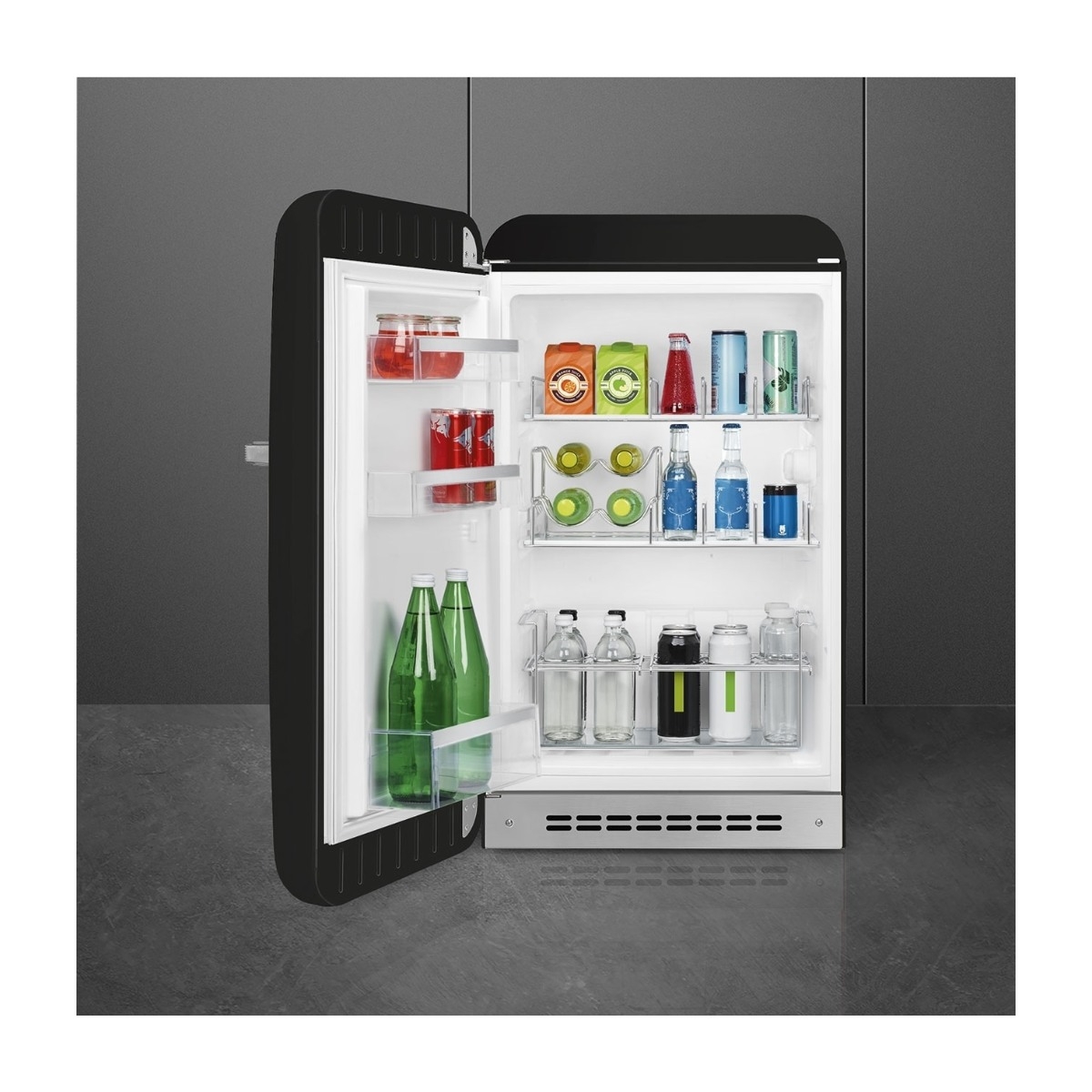 Smeg 50's Style køleskab FAB10HLBL6 (sort)