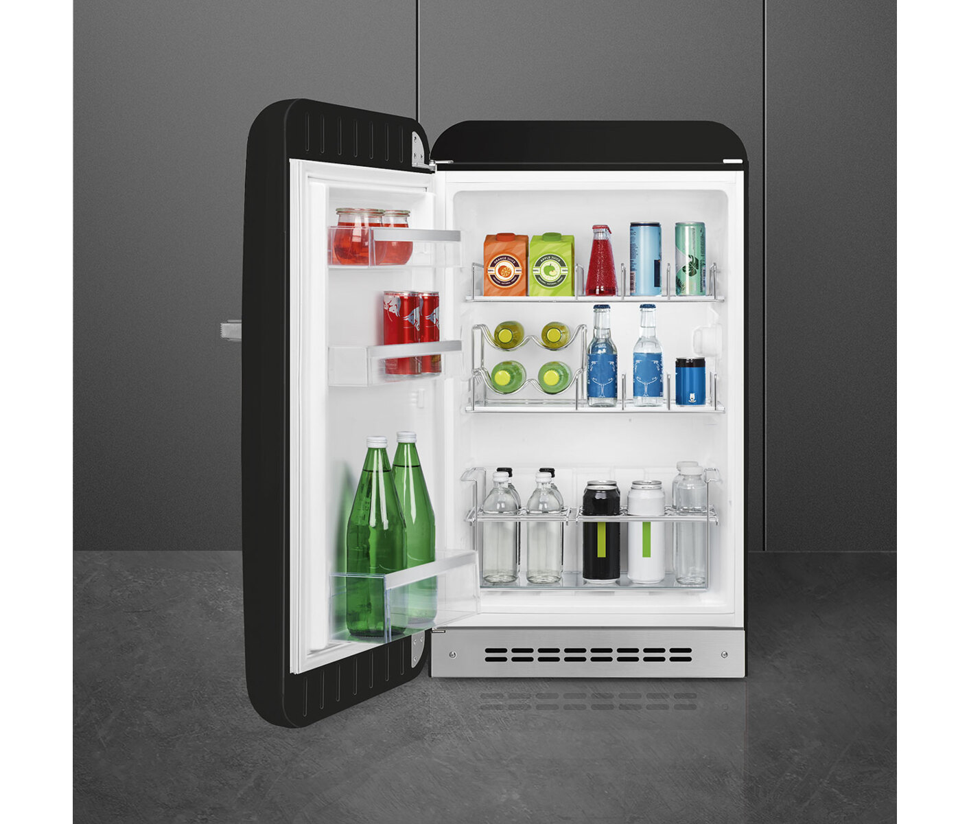 Smeg 50's Style køleskab FAB10HLBL6 (sort)