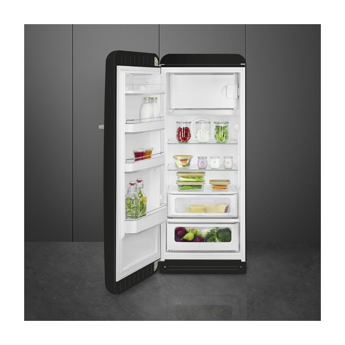 Smeg 50's Style FAB28LBL6 køleskab med fryseboks