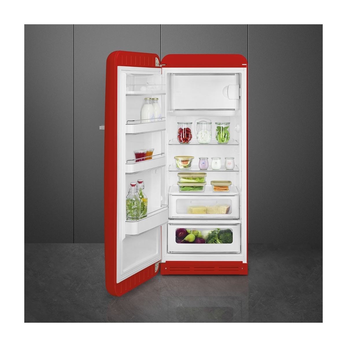 Smeg 50's Style FAB28LRD6 køleskab med fryseboks billede 6
