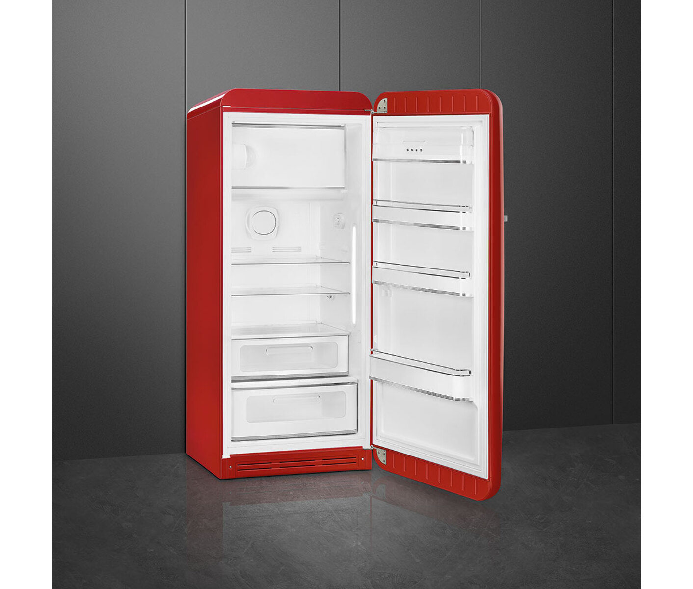 Smeg 50's Style FAB28RRD6 køleskab med fryseboks