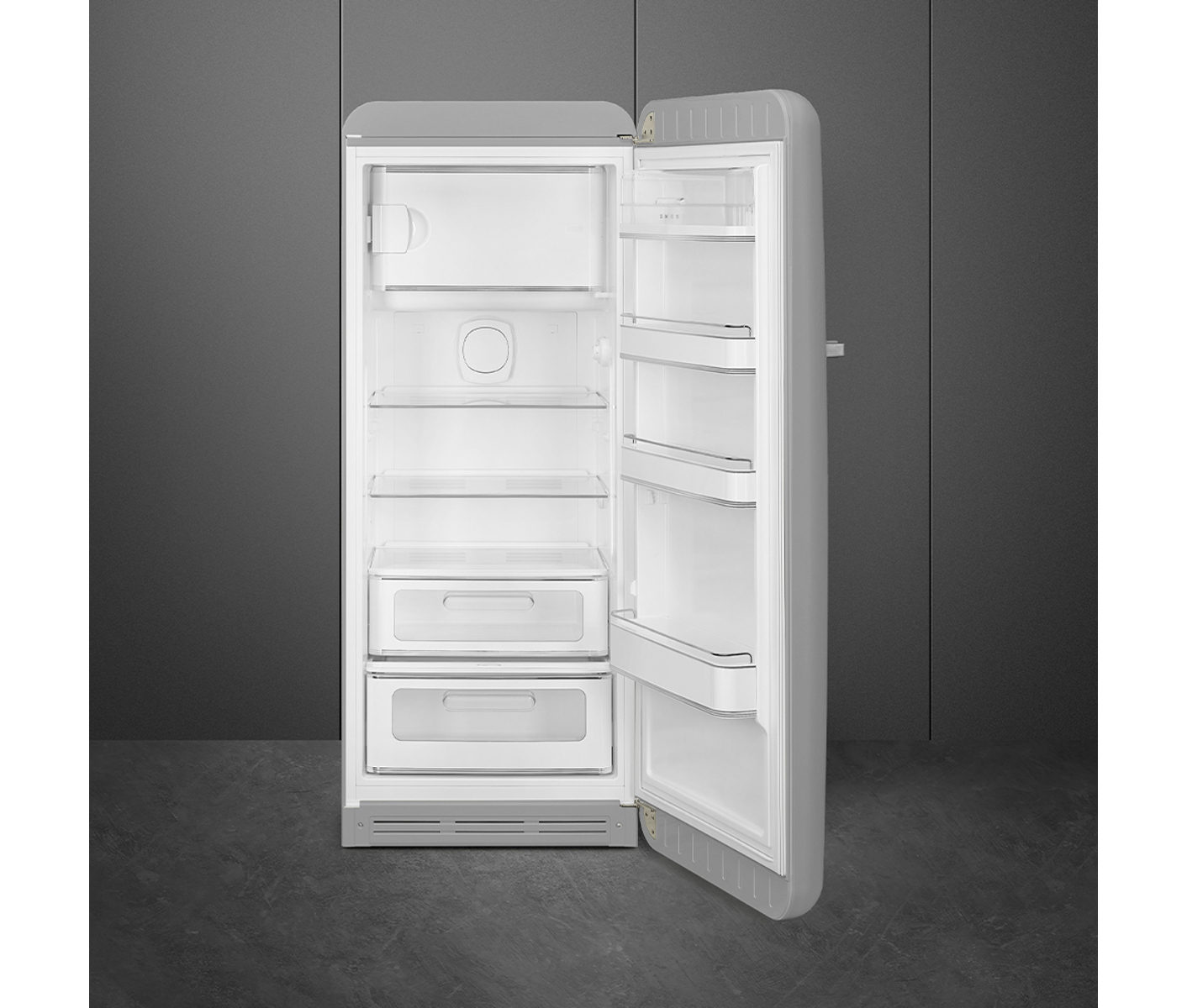 Smeg FAB28RSV6 Sølv Blank Retro