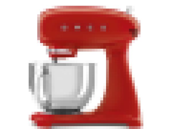 Smeg 50''s Style Køkkenmaskine SMF05RDEU Rød, Bordmixer, Rød, Slå, Mikse, Piskning, 1 m, 4,8 L, Løftestang