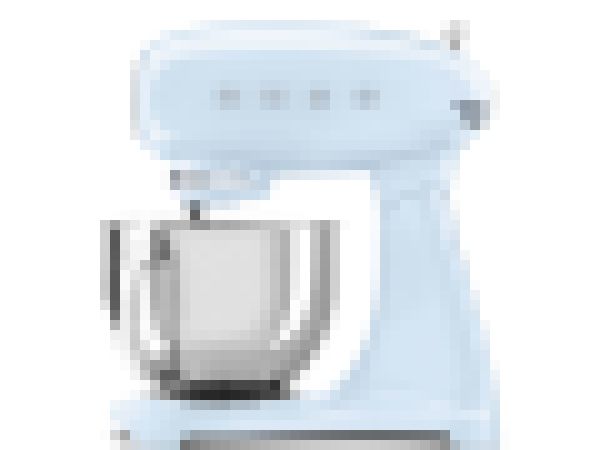 Smeg 50''s Style Køkkenmaskine SMF05PBEU Pastelblå, Bordmixer, Blå, Slå, Mikse, Piskning, 1 m, 4,8 L, Pastel blue