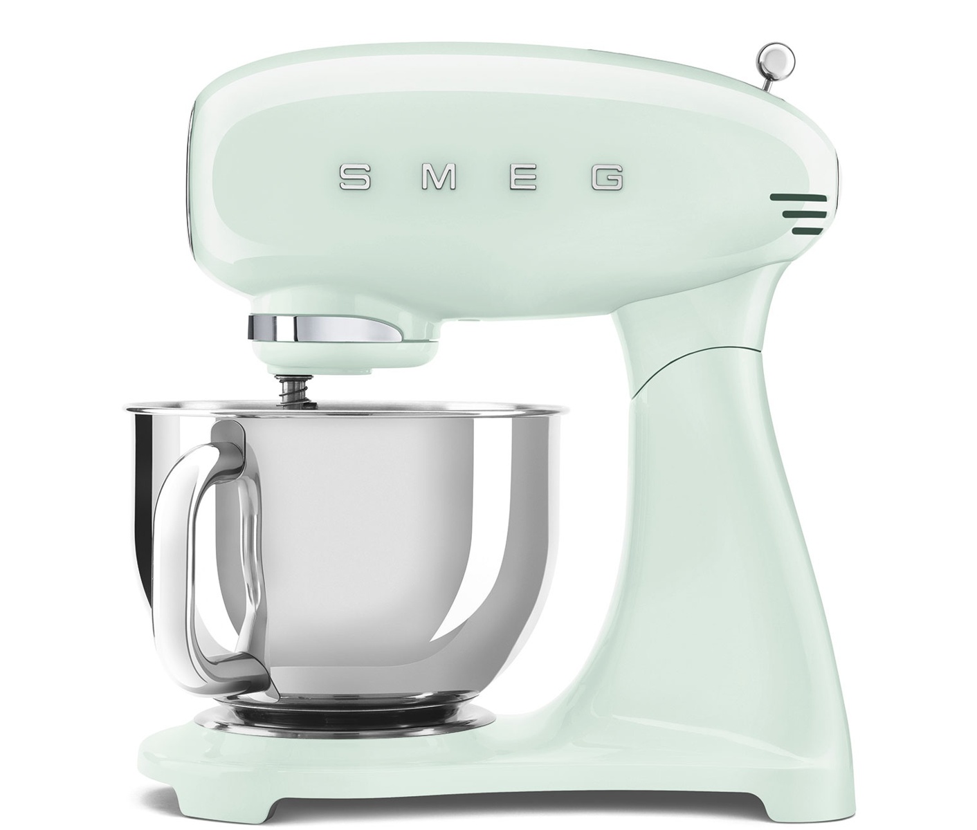 Smeg 50''s Style Køkkenmaskine SMF05PGEU Pastelgrøn, Bordmixer, Grøn, Slå, Mikse, Piskning, 1 m, 4,8 L, Pastel green billede 1