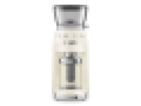 Smeg 50''s Style Kaffekværn CGF03CREU Creme, Burr kværn, 240 g, Konisk møtrik, Rustfrit stål, Cremefarvet, Rustfrit stål, Plast