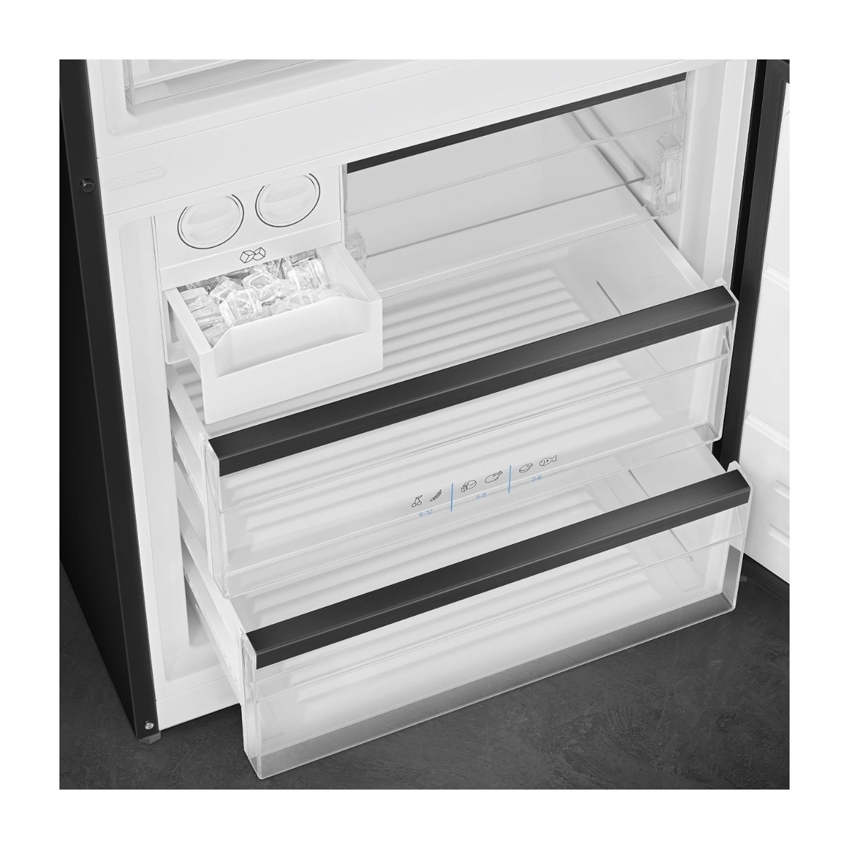 Smeg FC48BGND kølefryseskab
