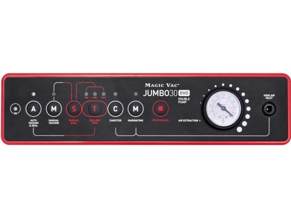 Magic Vac Jumbo 30evo, Rustfrit stål, 800 mbar, 130 W, 230 V, 50 Hz, 415 mm