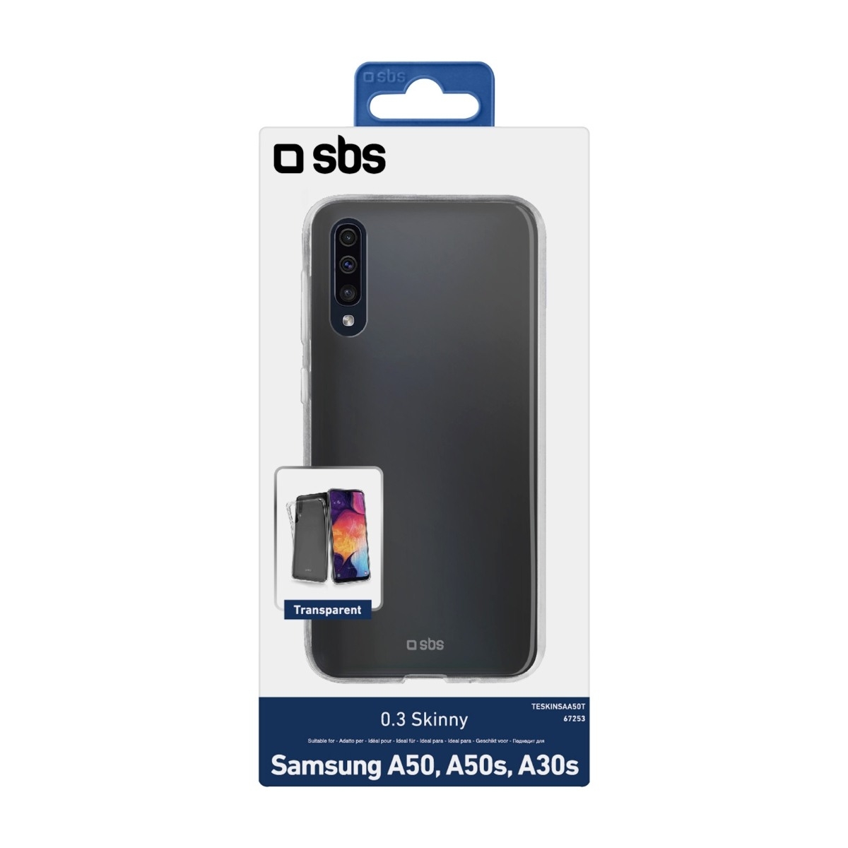 SBS skinny Cover Galaxy A50/A30S, gennemsigtigt billede 3