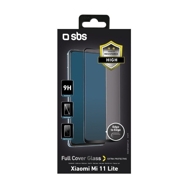 SBS Xiaomi Mi 11 Lite / Xiaomi 11 Lite 5G skærmbeskytter, sort billede 2