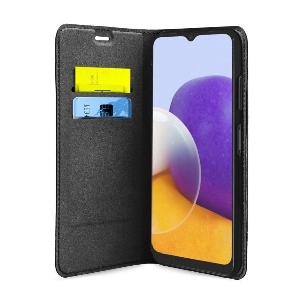 SBS Wallet Lite Case Samsung Galaxy A22 5G Cover, sort billede 2