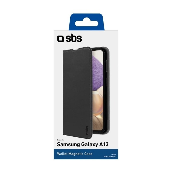 SBS Wallet Lite Case Samsung Galaxy A04S/A13 5G Cover, sort billede 2