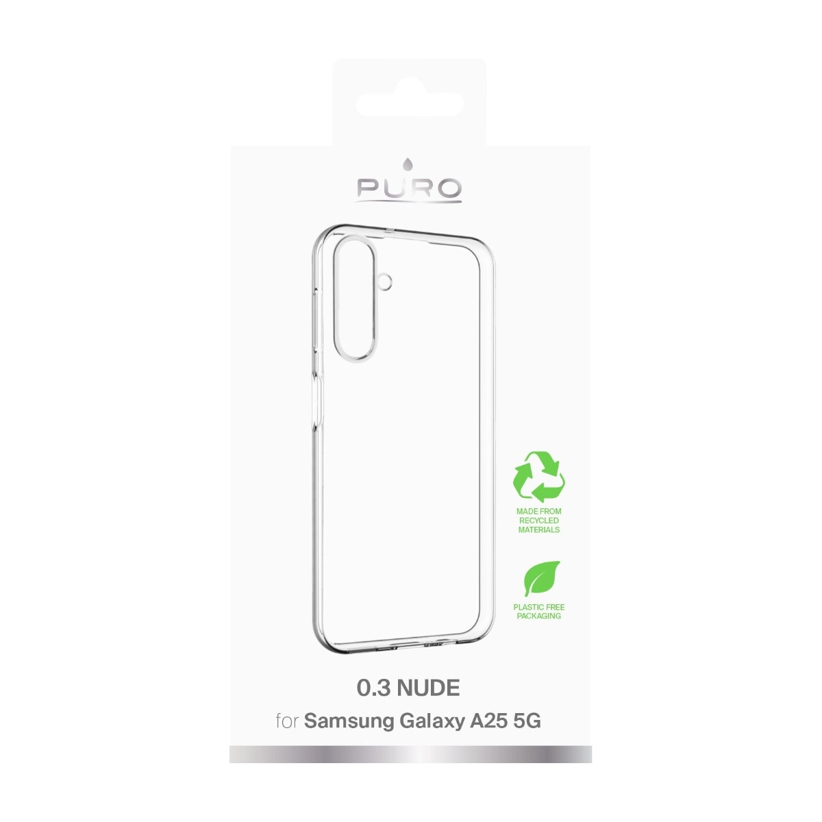 Puro Samsung Galaxy A25 5G 0.3 Nude TPU Cover, gennemsigtigt billede 2