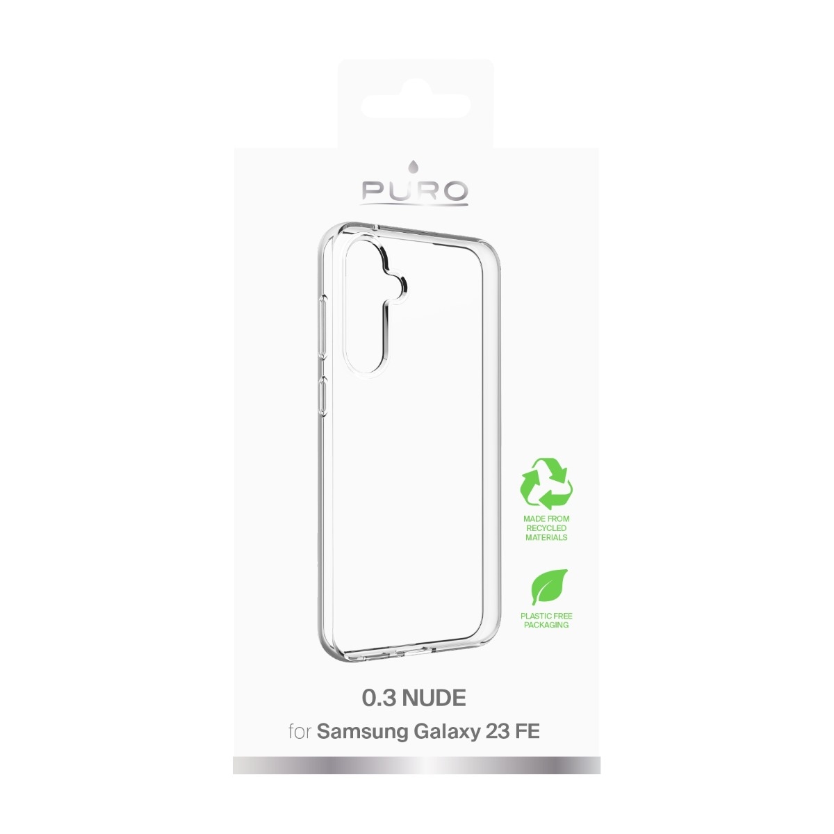 Puro Samsung Galaxy S23 FE 0.3 Nude TPU Cover, gennemsigtigt billede 2