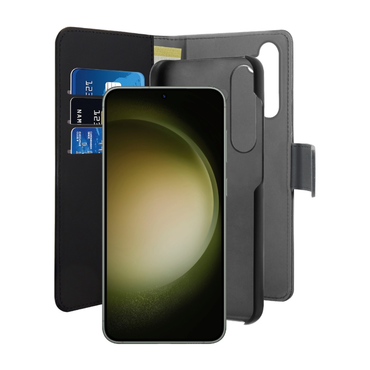 Puro Samsung Galaxy S24+ økolæder Cover, sort billede 2